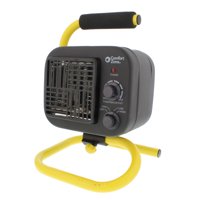 Comfort Zone PowerGear CZ250 1500 Watt All-Purpose Utility Shop Heater with Tubular Stand, Black