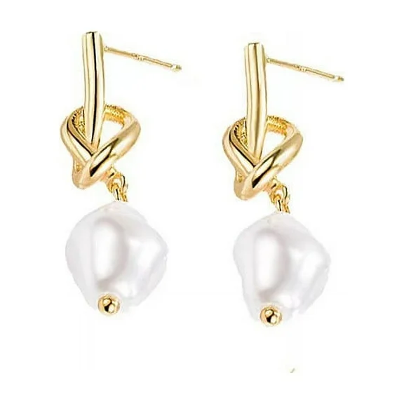 JO WISDOM Fashionable And Minimalist Wedding Women's Pearl Earrings Anti Allergy Women's Gift
