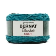 Bernat Blanket Ombr Yarn, Ocean Teal Ombre, 10.5oz(300g), Super Bulky, Polyester