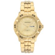 Armitron Men's Dress Watch with Champagne Round Dial and Gold Tone Bracelet