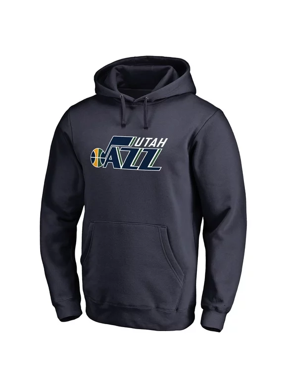 Men's Navy Utah Jazz Primary Logo Pullover Hoodie
