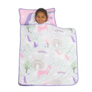 Everything Kids Pink Unicorn Toddler Nap Mat with Pillow and Blanket