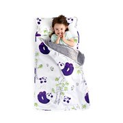 JumpOff Jo - Toddler Nap Mat - Sleeping Bag for Preschool and Daycare - Playful Pandas - 43 x 21 Inches