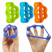 2PCS Hand Grip Strengthener & Finger Stretcher,Finger Grip Exerciser Strength Trainer,Forearm Grip Workout for Climbing Basketball Relieve Wrist Carpal Tunnel Pain