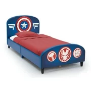 Delta Children Marvel Avengers Upholstered Twin Bed, with Thor, Iron Man, Hulk, & Captain America