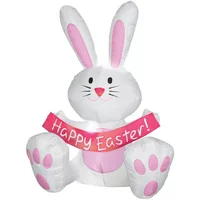 42 Happy Easter Bunny Airblown