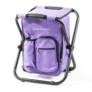Ultralight Backpack Cooler Chair - Compact Lightweight and Portable Folding Stool - Perfect for Outdoor Events, Travel, Hiking, Camping, Tailgating, Beach, Parades & More