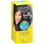 Curls Blissful Lengths Blueberry Liquid Hair Growth Vitamin Dietary Supplement 8 oz. Box