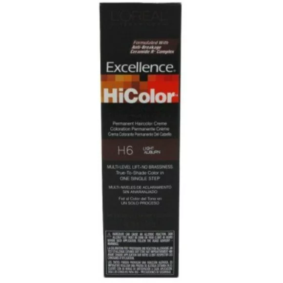 L'Oreal  Excellence HiColor Light Auburn, 1.74 oz (Pack of 4)