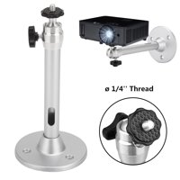 Universal Projector Wall Ceiling Mount Hanger 360Rotatable Head with Length 7.0 Inch / 11 lbs Load Mounting Bracket fits for Most Home and Office Projector (Silver)
