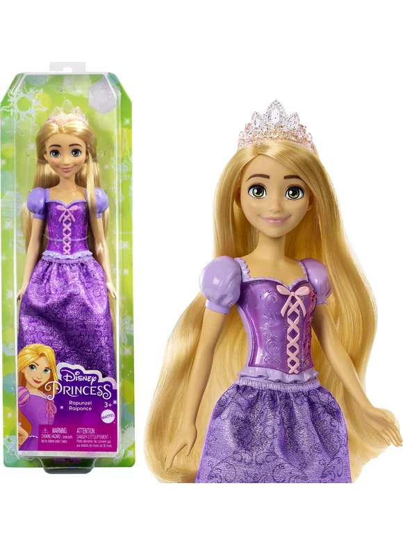 Disney Princess Rapunzel Fashion Doll with Blond Hair, Blue Eyes & Tiara Accessory