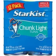 StarKist Chunk Tuna in Water (5 oz. cans, 12 pk.) -Pack of 2