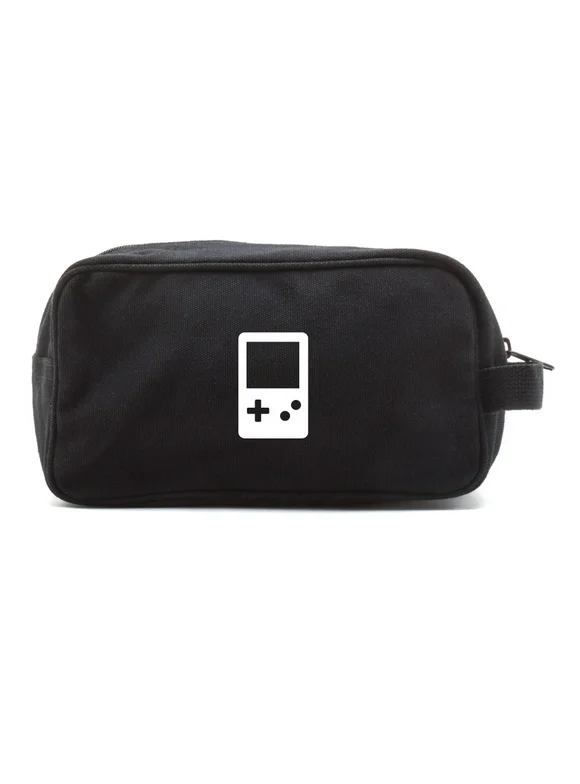 Gameboy Controler Canvas Shower Kit Travel Toiletry Bag Case in Black
