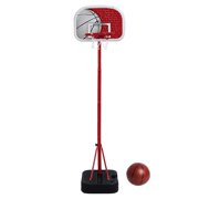 Height-Adjustable Basketball Kit, Basketball Stand + Backboard + Nets + Ball + Pump + Hoop System Gift Toys for Kids