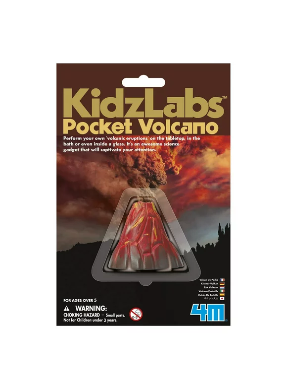 4M KidzLabs Pocket Volcano Science Experiment Kit