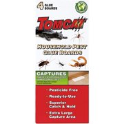 Tomcat Household Pest Glue Boards, Includes 4 Boards - Captures Ants, Spiders, Roaches, Scorpions and Other Unwanted Insect Pests - Pesticide-Free