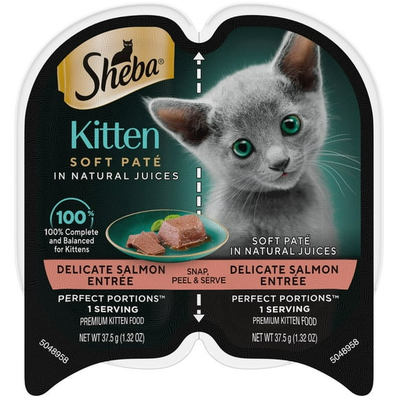 Sheba Perfect Portions Delicate Salmon Entree Wet Cat Food for Kittens, 2.64 oz