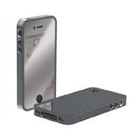 Scosche Chrome Mirrored metalliKASE AT&T iPhone 4 Plastic Case &Screen Protector