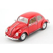 6" Kinsmart 1967 Volkswagen Classical Beetle VW diecast 1:24 model toy RED