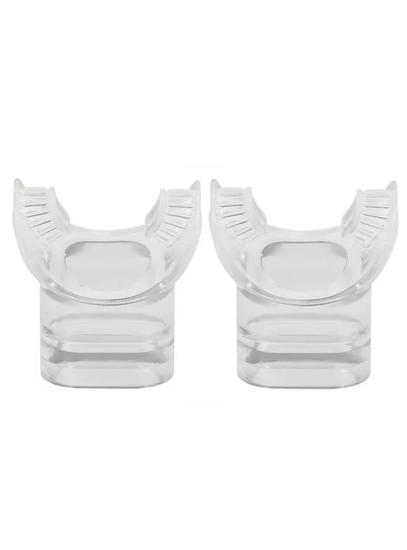 2 Pack Silicone Mouthpiece Replacement Snorkel Mouth Piece