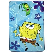 SpongeBob SquarePants Kids Blanket, Plush Microfiber, Twin/Full Size