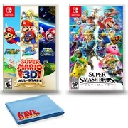 Nintendo Switch Super Mario 3D All-Stars with Super Smash Bros. + 6Ave Cloth