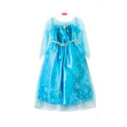 3-8Y Girl Frozen Princess Elsa Cosplay Party Costume Fancy Dress Gown