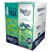 Flip Flop Fizzy Crisp White Wine, 250 mL, 4 ct
