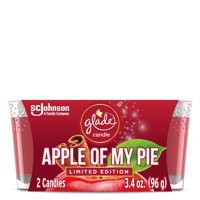 Glade Jar Candle 2 Count, Apple Of My Pie, 6.8 OZ. Total, Air Freshener, Wax Infused with Essential Oils