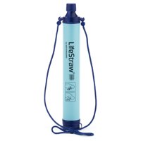 LifeStraw Personal Water Filter Straw for Hiking, Camping, Survival and Emergency Prep, Blue