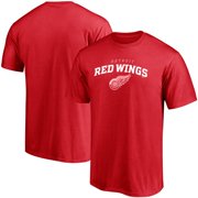 Detroit Red Wings Fanatics Branded Team Logo Lockup T-Shirt - Red