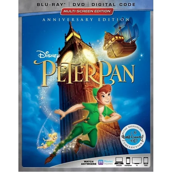 Peter Pan (Anniversary Edition) (Blu-ray + DVD + Digital Code)