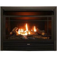 "Duluth Forge Dual Fuel Ventless Gas Fireplace Insert - 26,000 BTU, Remote Control FDF300R "