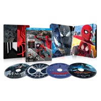 Spider-Man 4-Film Collection Spider-Man: Far from Home / Spider-Man: Homecoming / Spider-Man: Into the Spider-Verse / Venom (2018) (Blu-Ray + Digital Copy + Steelbook)