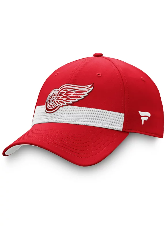 Men's Fanatics Branded Red/White Detroit Red Wings 2020 NHL Draft Authentic Pro Flex Hat