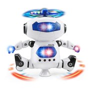 Dancing Robot -Electronic Walking Spinning Musical and Colorful Flashing Lights Fun Chirstmas Toy Gift For Kids Boys Girls Toddlers