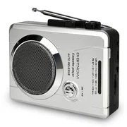 DIGITNOW AM/FM Portable Pocket Radio and Voice Recording Box Recorder, Personal Audio Walkman Cassette Player with Built-in Speakers and Headphones