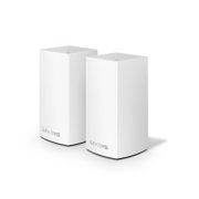 Linksys Velop Dual Band AC2400 Intelligent Mesh WiFi Router Replacement System | 2 Pack | Coverage up to 3,000 Sq Ft | DX Offers Mall Exclusive