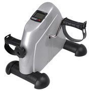 Ktaxon Fitness Pedal Cycling Mini Exercise Bike, Indoor Cardio Equipment, with LCD Display, Black/Silver