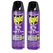 (2 pack) Raid Flea And Tick Killer, Carpet and Room Spray, 16 oz