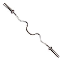 Sunny Health & Fitness OB-48 48" Olympic Curl Bar with Ring Collars