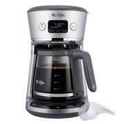 Mr. Coffee 31160393 Easy Measure 12 Cup Programmable Digital Coffee Maker, Gray