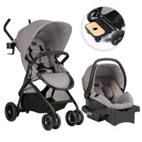 Everillo Sibby Travel System with LiteMax 35 Infant Car Seat, Mineral Gray