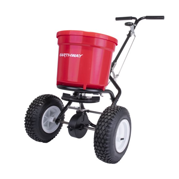 EarthWay 2150 50lb Red Commercial Broadcast Lawn Fertilizer Spreader