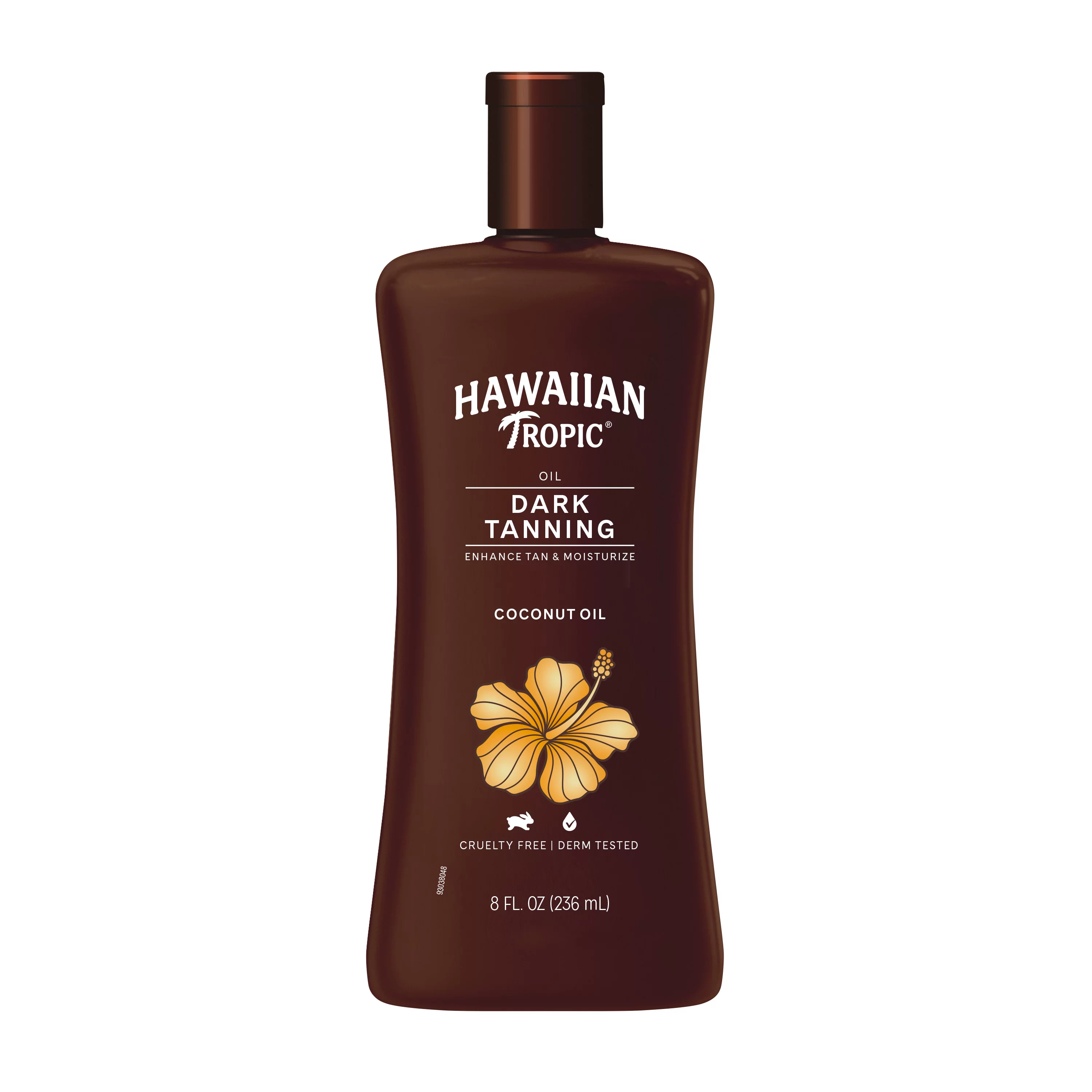 Hawaiian Tropic Dark Tanning Oil 8 Oz, Made With Coconut Oil, Moisturizes Your Skin, Enhances Your Tan