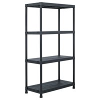 4 Tiers Storage Shelf Rack, Display Unit Organizer Bathroom Shelf, Book Shelf