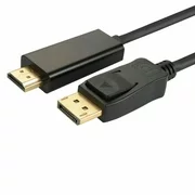 CableVantage DisplayPort Display Port to HDMI Adapter, EEEkit Adapter Cable (DP to HDMI)for PCs to HDTV, Monitor, Projector 3Feet