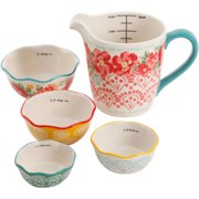 The Pioneer Woman 5-Piece Prep Set, Measuring Bowls & Cup, Multiple Patterns