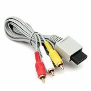 Simyoung Audio Video AV Composite 3 RCA Cable Cord for Nintendo Wii / Wii U