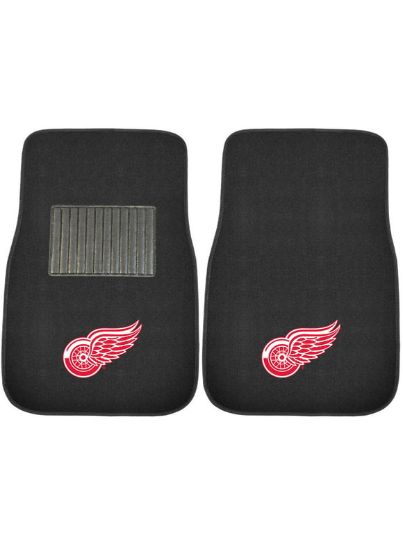 Detroit Red Wings NHL 2-pc Embroidered Car Mat Set